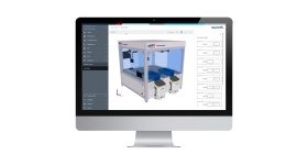 Image of a computer monitor showing the ctrlX WORKS Motion engineering environment