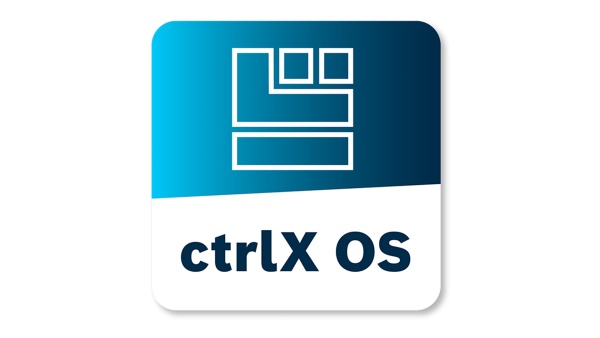 The photo shows the ctrlX OS app icon.