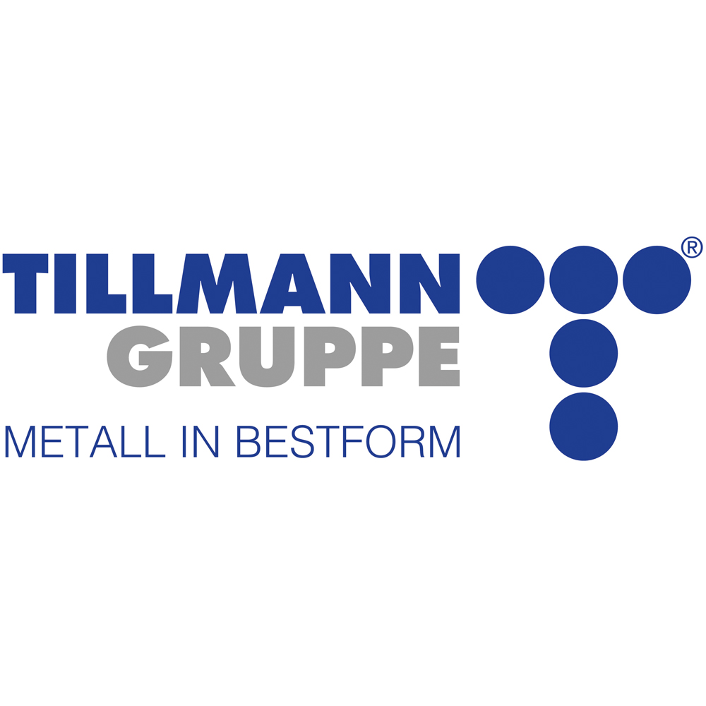 Logo der Tillmann Gruppe, Partner in der Success Story mit ctrlX AUTOMATION, mit dem Slogan "Metall in Bestform".